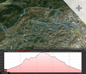 Imagen del perfil de la ruta Senderista 12 km
